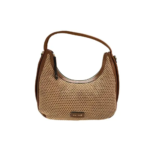 [561302C-1] BOLSO ABBEY MEDIALUNA REJILLA
