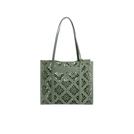 [998450V-1] BOLSO HOMBRO PICADOS FLOR
